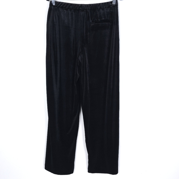 Zara Wide Leg Trouser draw string velvet pants NWT size M - Picture 2 of 7
